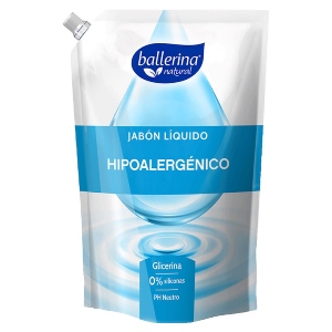 Jabón líquido ballerina hipoalergénico glicerina 750 ml